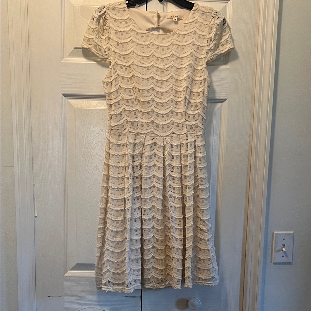 Miami Cream Lace Dress